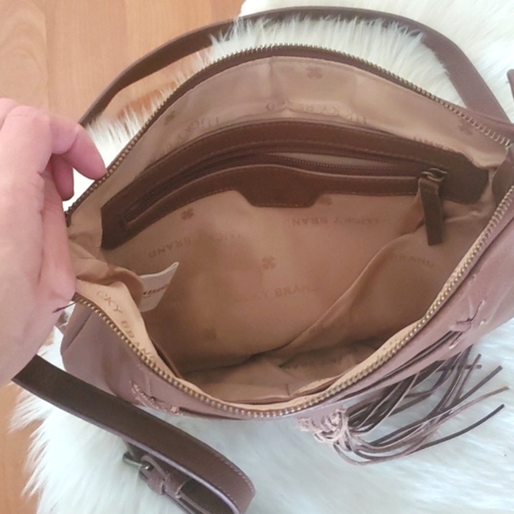Lucky Brand brown leather crossbody bag - Picture 7 of 9